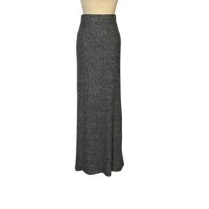 Shein gray knit maxi pencil pull on skirt size 2